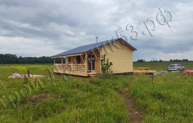 4 Каркасно-щитовой дом Д-34, 9х8м, 72 М², Тверская область, Зубцовский район, деревня Шевцово. (7)